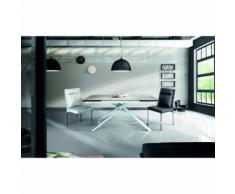 Tavolo vetroceramica allungabile 160x90 cm - 240x90 cm gambe intrecciate