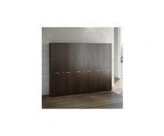 Joyshop - Armadio direzionale con ante legno - Dimensione 272-8 cm | Wenge