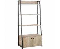 Libreria scaffale color legno/nero CAMDEN
