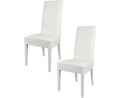 Tommychairs - Set 2 sedie modello Glory per cucina e sala da pranzo, struttura in legno di faggio