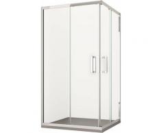 Box Doccia Angolare 75x100 Cm 2 Ante Scorrevoli In Cristallo Trasparente 6mm H195 Bonussi Nicole