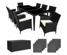 set in rattan Monaco, alluminio - set giardino rattan, set da giardino in rattan, rattan sintetico