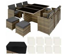 set in rattan New York - set giardino rattan, set da giardino in rattan, rattan sintetico - naturale