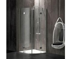 Box Doccia Semicircolare 90X90 In Cristallo 6 Mm Senza Telaio London