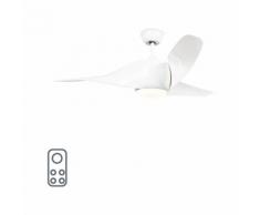 QAZQA Ventilatori da soffitto sirocco - Moderno - Plastico,Acciaio - Bianco - Tondo Non