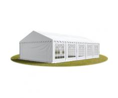 Tendapro.it - 6x10m Tendone per Feste, Gazebo PVC 500, bianco