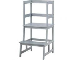 Costway - Sgabello da Cucina per Bambini, Torre di Apprendimento per Bambini in Bambu, Sgabello a 2