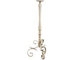 Candelabro Candeliere Porta Candele da Appoggio in Ferro Decorato 1 Braccio