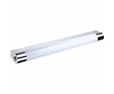 Trio 281570906 Lampada LED da Specchio a Muro, Bagno, Cromo, con Interruttore e Spina