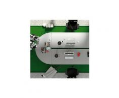 Tavolo riunione Linux - Dimensione 525-2x165x72 cm - finitura-gamba-terminale Alluminio | Noce