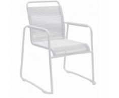 Poltrona Da Giardino 66x64x88 Cm In Alluminio E Pvc Duini Klio Bianco