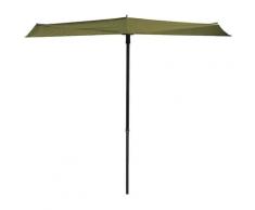 Ombrellone da Balcone Sun Wave 270x150 cm Verde Salvia - Verde - Madison