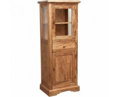 Vetrina Mobile Credenza in Legno e Vetro da Soggiorno Cucina Salone Ingresso