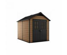Casetta in resina da giardino 229W x 223.5D x 252H - KETER NEWTON WOODSHIELD 757