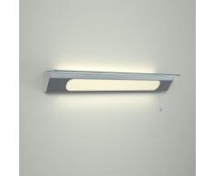 Hudson Reed Achen Applique LED 12W Bagno Mensola Portaoggetti con Presa Rasoio e Cordoncino – IP44