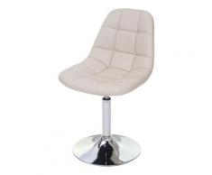 Set 6x sedie sgabello HWC-A60 design moderno sala pranzo ecopelle avorio