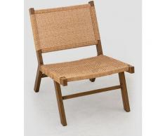 SKLUM Sedia da Giardino in Vimini Sintetico Miri NATURAL Polietilene