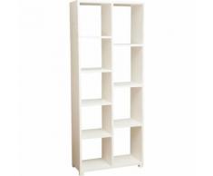 Libreria Credenza in Legno massello con Ripiani Mensole per Soggiorno Ufficio