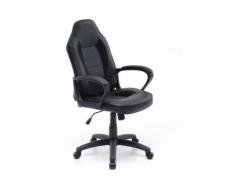Poltrona Gaming. mod. Player nero similpelle nero ruote girevoli M0828-01