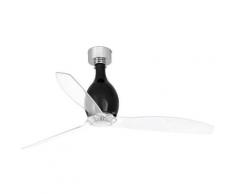Faro - MINI ETERFAN Ventilatori da soffitto nero/trasparente con motore DC senza luce