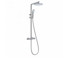 Colonna doccia miscelatore manuale cromata tonda