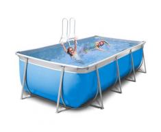 Piscina fuori terra rettangolare 460x265 H125 New Plast completa Futura 460