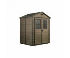 Marca - BOX CASETTA CAPANNO KETER IN RESINA DA GIARDINO CM 185x152X226 SCALA 6X5 (35277)