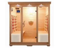 Sauna a Infrarossi LUSSO in Legno per 4 persone 175x135