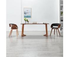 Sedia da Pranzo Grigia in Legno Piegato e Tessuto - Grigio - Youthup