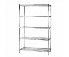 Scaffale 5 Ripiani Cm 60 X 120 X H. 200