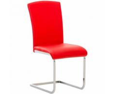 Sedia Cantilever Stafford In Similpelle Rosso