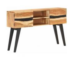 Credenza 120x30x75 cm in Legno Massello di Acacia - Marrone - Vidaxl