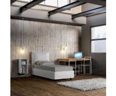 Letto singolo ALICE BIANCO con contenitore