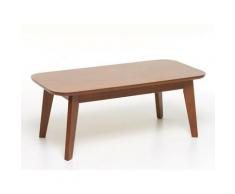 Tavolino da divano mod Cambridge in legno massello colore noce misura 106x53 cm