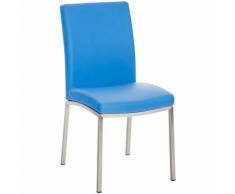 Sedia da pranzo Grenoble in similpelle Blu