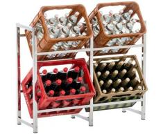 Scaffale Porta Casse di Bibite Lennert Cromato L