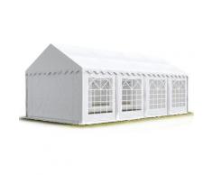 Tendapro.it - 4x8m Tendone per Feste, Gazebo PVC 500, bianco