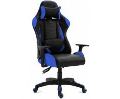 Sedia da ufficio gaming poltrona studio scrivania reclinabile girevole Grigia, Blu, Rosso -McHaus