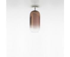 Gople mini lampada da soffitto in vetro soffiato 6w e14, colore argento - Artemide Catalogo Lampade