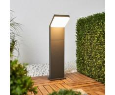 Lampioncino LED Yolena color grafite, 60 cm