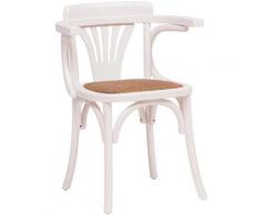 Sedia in legno Thonet per tavolo pranzo ristorante pizzeria cucina agriturismi arte povera Bianco