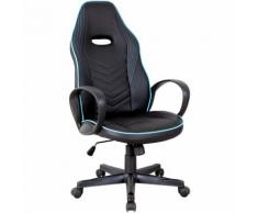 Vinsetto Sedia da Ufficio e Gaming con Rivestimento in Pelle PU Premium Design Ergonomico Nera e Blu
