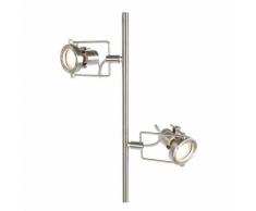 QAZQA Lampada da terra suplux fl - Industriale - Acciaio - Acciaio - Oblungo Max. 2 x Watt