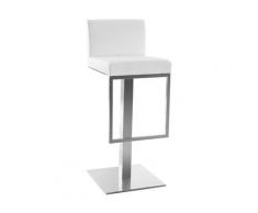 Sgabello da bar design bianco OMEGA
