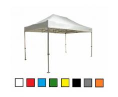 Gazebo pieghevole 3x4,5 beige Exa 55mm alluminio senza laterali PVC 350g