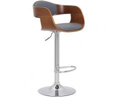 CLP - Sgabello Kingston in Similpelle Noce/grigio
