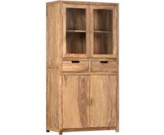 Hommoo Credenza 88x40x170 cm in Legno Massello di Sheesham VD47767