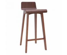 Sgabello / sedia da bar legno scuro 75 cm BALTIK