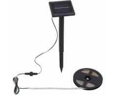 Briloner Leuchten, striscia di luci LED di 3 metri, per esterni, con pannello solare in plastica di
