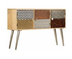 Credenza 120x30x75 cm Legno Massello di Mango - Marrone - Vidaxl